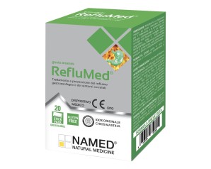 RefluMed - Dispositivo Medico per il Trattamento e la Prevenzione del Reflusso Gastroesofageo 20 stick 