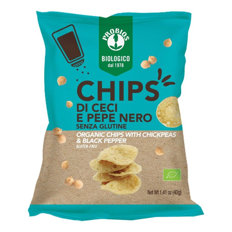 CHIPS DI CECI E PEPE NERO 40G CHIPS DI CECI E PEPE NERO 40G