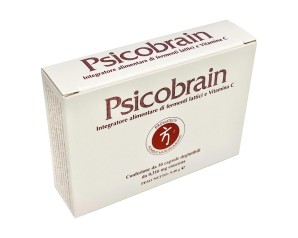 Psicobrain 30 capsule integratore con fermenti lattici, vitamina C e escolzia per benessere mentale e rilassamento