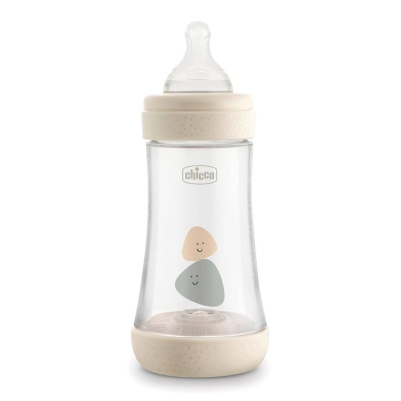 Chicco (artsana) Chicco Biberon Perfect 5 Unisex 240 Ml In Silicone 2 Fori Chicco (artsana) Chicco Biberon Perfect 5 Unisex 240 Ml In Silicone 2 Fori