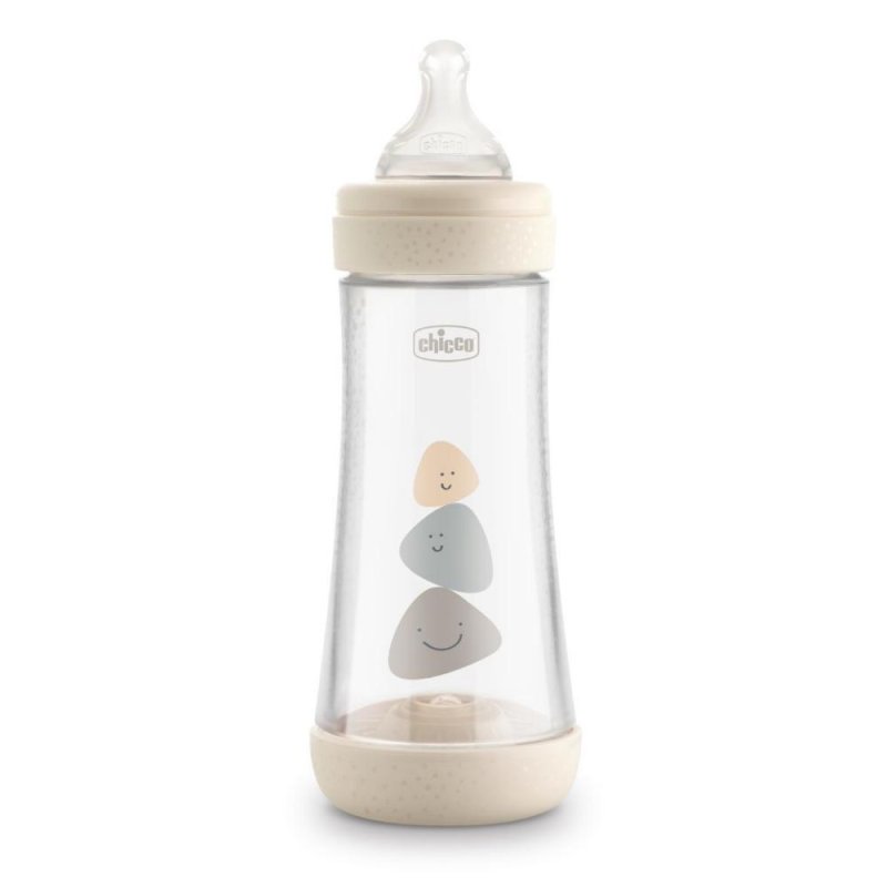 Chicco Biberon Perfect 5 Unisex In Silicone 3 Fori Flusso Veloce 300 Ml