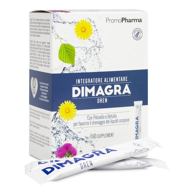 Dimagra Dren 20 Stick 15 ml Integratore Alimentare Drenante Liquido Depurativo per Ritenzione Idrica Dimagra Dren 20 Stick 15 ml Integratore Alimentare Drenante Liquido Depurativo per Ritenzione Idrica