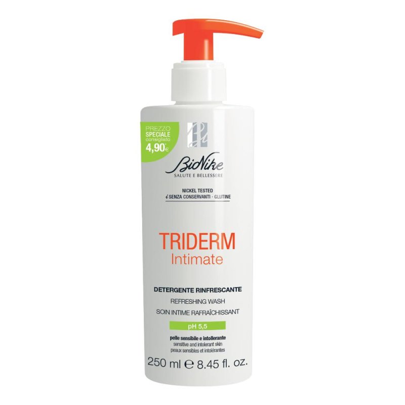 Triderm Intimate Rinfrescante Detergente intimo 250 Ml Triderm Intimate Rinfrescante Detergente intimo 250 Ml