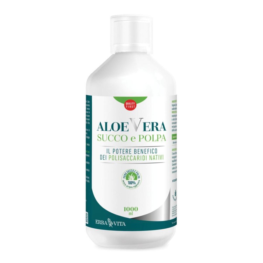 Erba Vita Group Aloe Vera Puro Succo Con Polpa 1 Litro