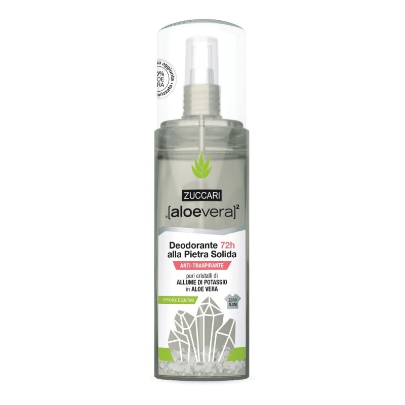 Zuccari Aloevera2 Deodorante Pietra Solida Spray 100 Ml Zuccari Aloevera2 Deodorante Pietra Solida Spray 100 Ml