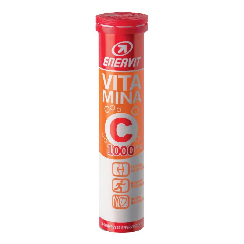 Enervit Sport Linea Vitamine e Minerali Vitamina C 1000 mg 20 Tavolette Enervit Sport Linea Vitamine e Minerali Vitamina C 1000 mg 20 Tavolette