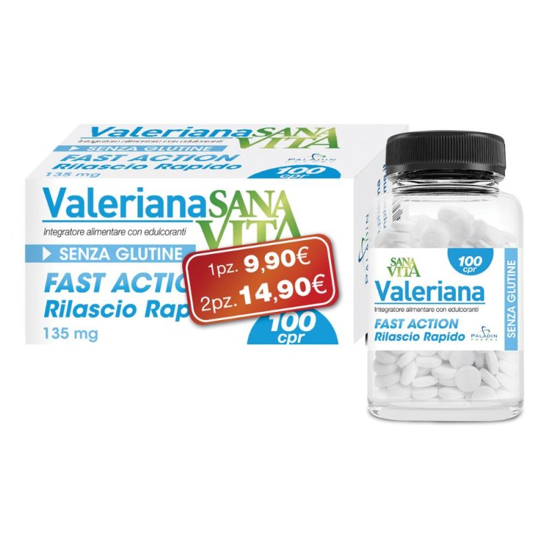 Valeriana Sanavita 100 compresse – integratore per nervosismo e riposo Valeriana Sanavita 100 compresse – integratore per nervosismo e riposo