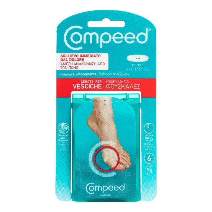 Compeed cerotto per vesciche piccolo 6 pezzi Compeed cerotto per vesciche piccolo 6 pezzi