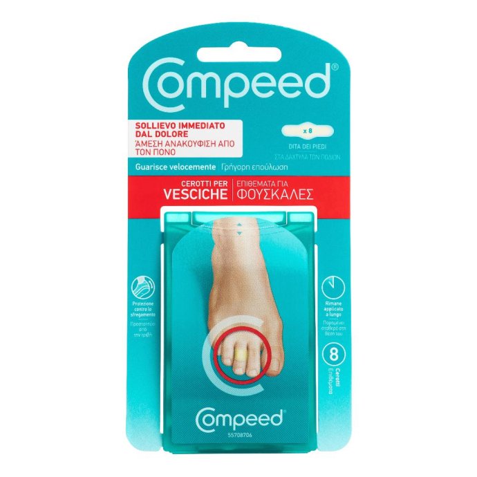 Compeed Cerotti Vesciche Dita/Piedi 8 Pezzi Compeed Cerotti Vesciche Dita/Piedi 8 Pezzi