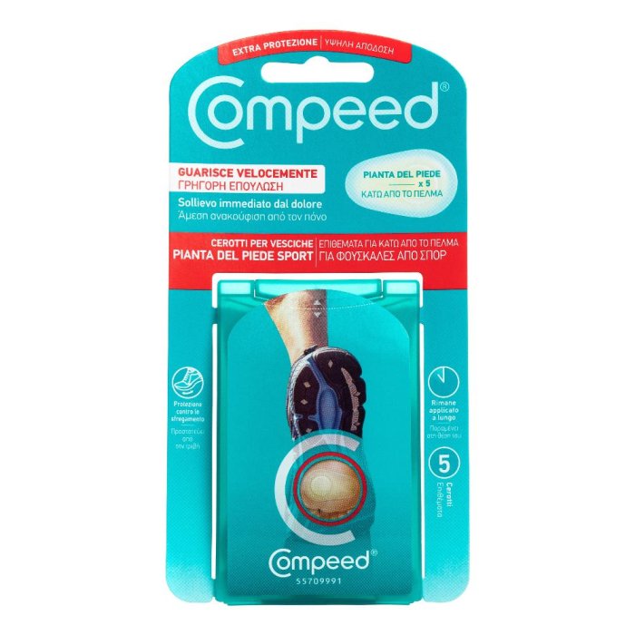 Compeed Cerotti Vesciche Pianta Piede Sport 5 Pezzi Compeed Cerotti Vesciche Pianta Piede Sport 5 Pezzi