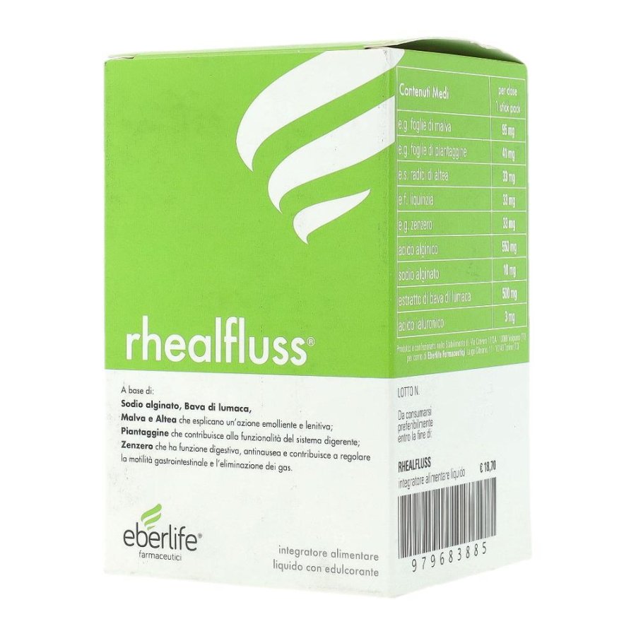 Rhealfluss Integratore Alimentare per Bruciore Stomaco da 20 Stick 10 Ml Rhealfluss Integratore Alimentare per Bruciore Stomaco da 20 Stick 10 Ml