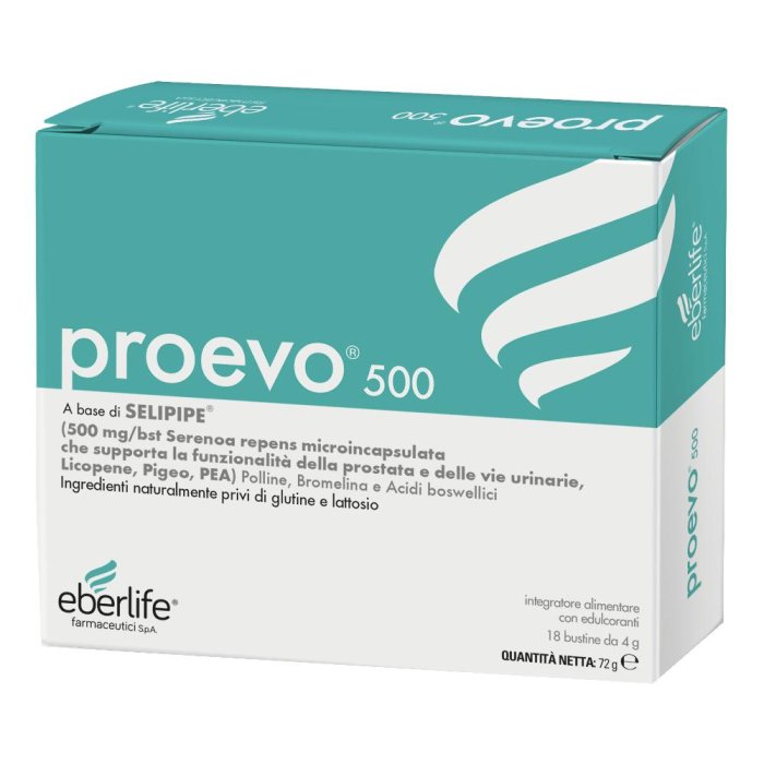 Eberlife Farmaceutici Proevo 500 Integratore Benessere Urinario 18 Bustine
