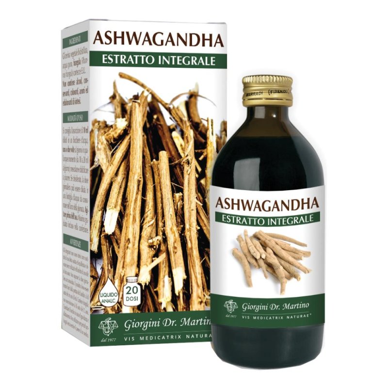 Dr Giorgini Ashwagandha Estratto Integrale Liquido Analcoolico 200ml Dr Giorgini Ashwagandha Estratto Integrale Liquido Analcoolico 200ml