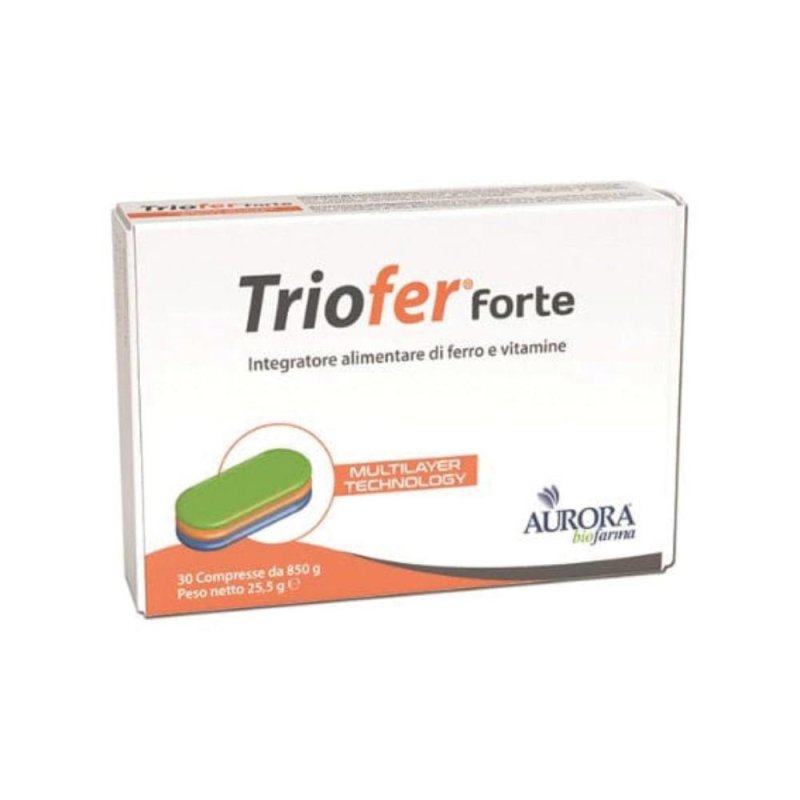 Triofer Forte Integratore Alimentare - 30 Compresse da 850 mg Triofer Forte Integratore Alimentare - 30 Compresse da 850 mg