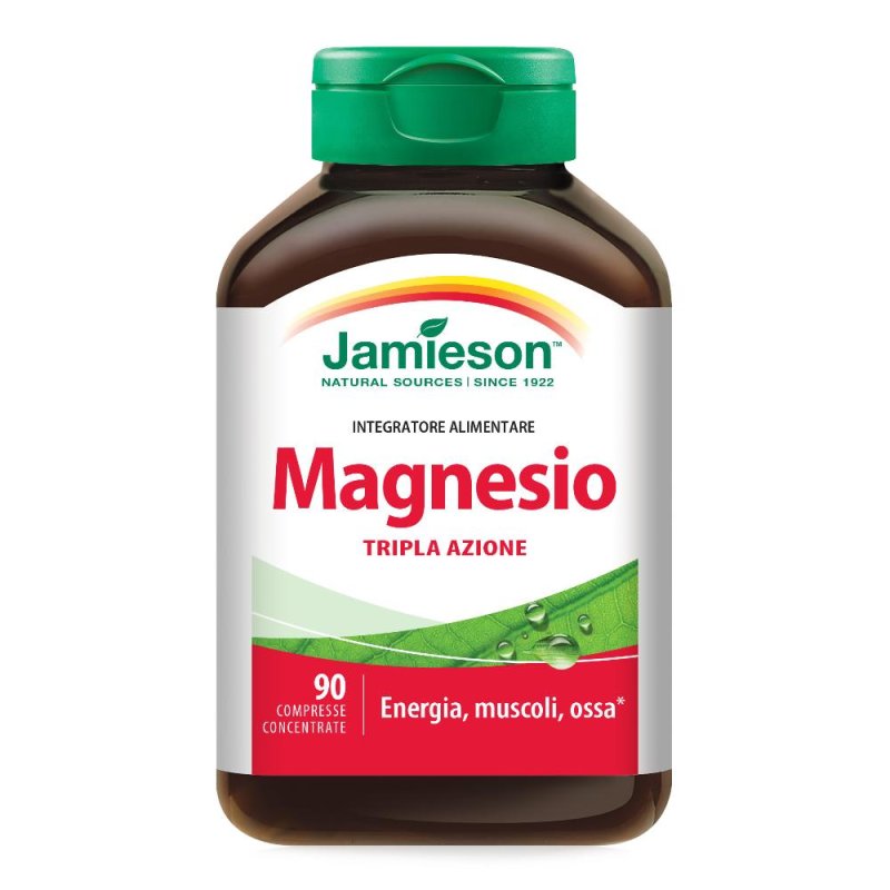 Jamieson Magnesio Tripla Azione Integratore 90 compresse Jamieson Magnesio Tripla Azione Integratore 90 compresse