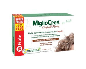 MiglioCres Capelli - Forte Trattamento Dermocosmetico in Fiale, 15 fiale