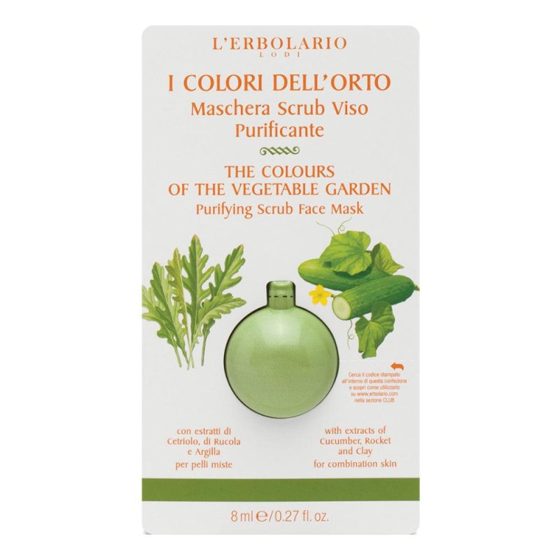 I Colori Verde maschera scrub viso - maschera scrub esfoliante per il viso