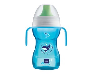MAM Fun To Drink Tazza 8+ Mesi Capacità 270 ml Colore Azzurro 1 Pezzo