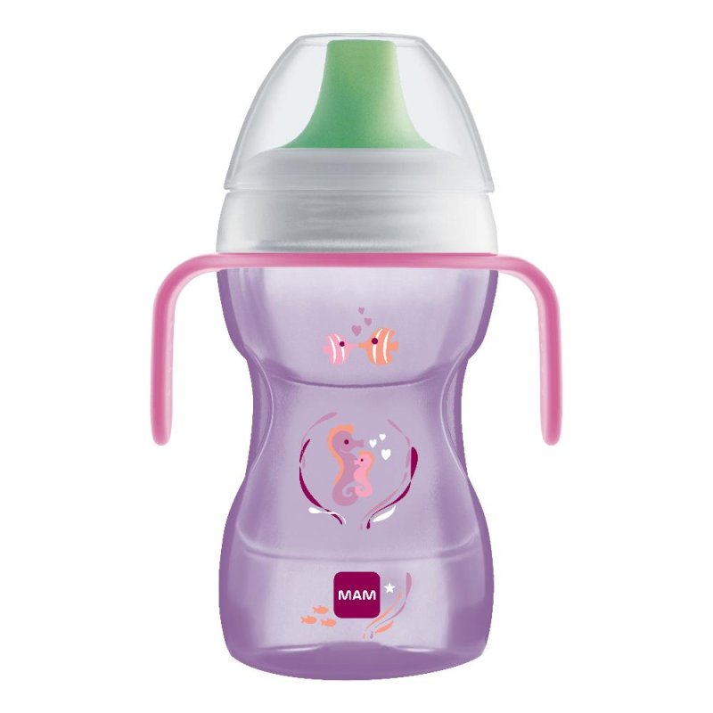 MAM Fun To Drink Tazza 8+ Mesi Capacità 270 ml Colore Rosa 1 Pezzo MAM Fun To Drink Tazza 8+ Mesi Capacità 270 ml Colore Rosa 1 Pezzo