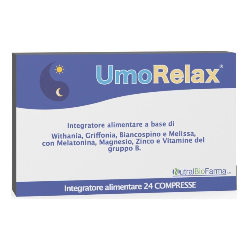 Umorelax Integratore per Umore Sereno e Rilassamento 24 Compresse Umorelax Integratore per Umore Sereno e Rilassamento 24 Compresse