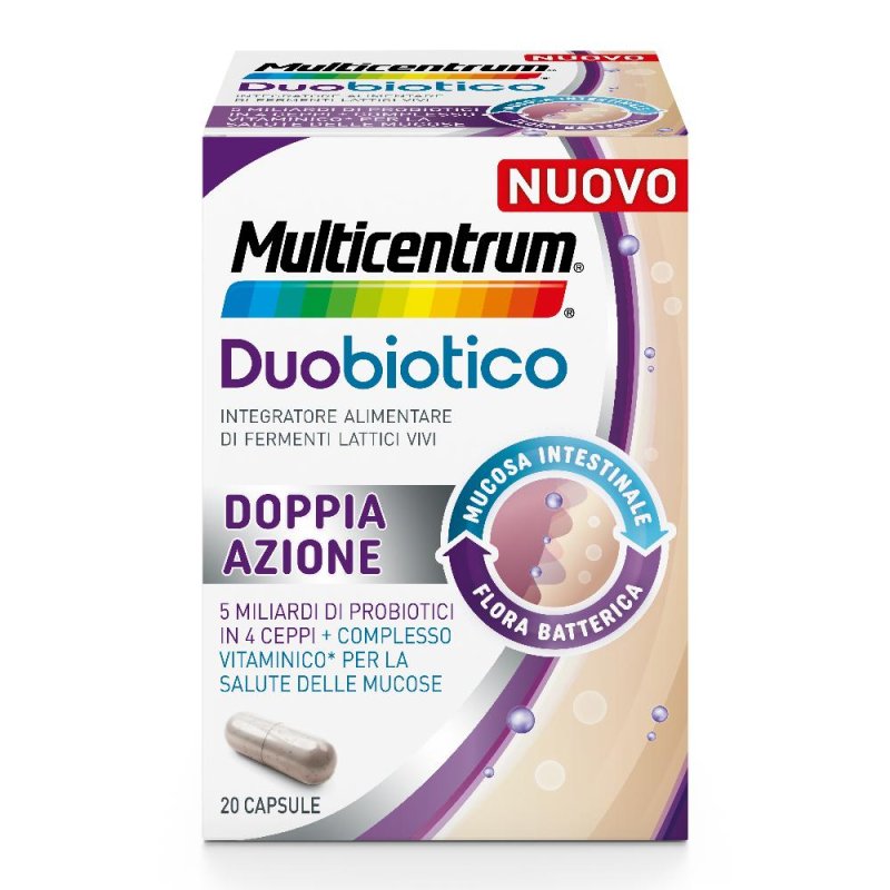 Multicentrum Duobiotico Flora Intestinale Boost Probiotici 20 Capsule Multicentrum Duobiotico Flora Intestinale Boost Probiotici 20 Capsule