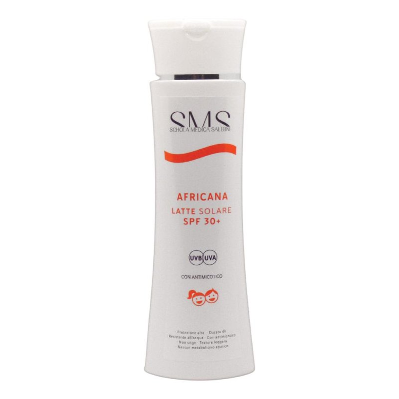 Morelia Africana - Latte Solare SPF30+ Bambini con Antimicotico 200 ml Morelia Africana - Latte Solare SPF30+ Bambini con Antimicotico 200 ml