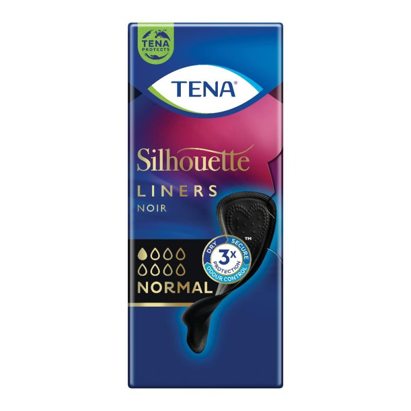 Tena Silhouette Noir Proteggi Slip Normal per Perdite Urinarie Leggere 26 Pezzi Tena Silhouette Noir Proteggi Slip Normal per Perdite Urinarie Leggere 26 Pezzi
