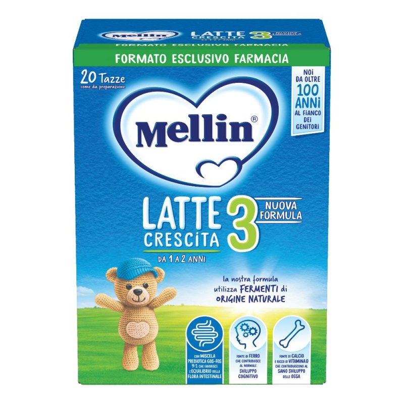 Mellin 3 Latte di Crescita Latte in Polvere dal 12 ° al 24 ° Mese Compiuto 700g Mellin 3 Latte di Crescita Latte in Polvere dal 12 ° al 24 ° Mese Compiuto 700g