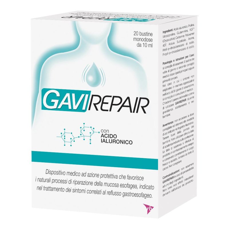 Gaviscon Gavirepair contro il reflusso gastrico 20 bustine monodose