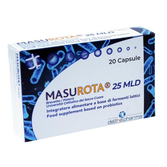 Masurota 25 MLD 20 capsule: integratore probiotico per l&rsquo;equilibrio della flora intestinale