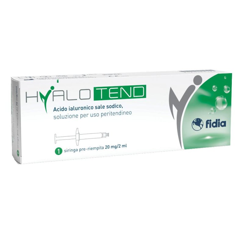 Fidia Hyalotend Siringa Pre-rempita Acido Ialuronico Sale Sodico 20 mg/2ml uso Peritendineo 1 siringa Fidia Hyalotend Siringa Pre-rempita Acido Ialuronico Sale Sodico 20 mg/2ml uso Peritendineo 1 siringa