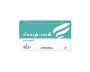 Ebergin Ovuli Vaginali 2 g Confezione da 10 per Benessere e Idratazione Intima