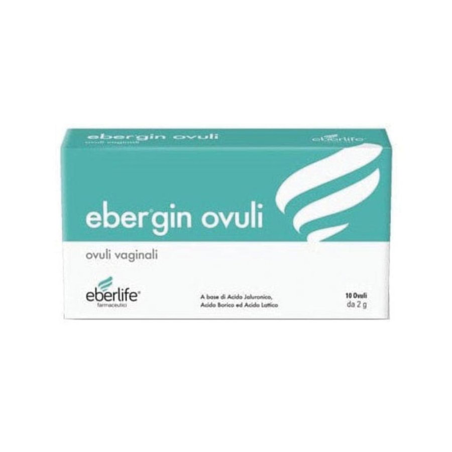 Ebergin Ovuli Vaginali 2 g Confezione da 10 per Benessere e Idratazione Intima Ebergin Ovuli Vaginali 2 g Confezione da 10 per Benessere e Idratazione Intima