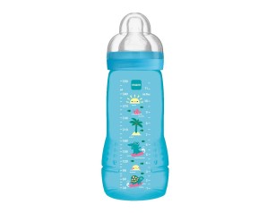 MAM Easy Active Baby Bottle 4+ M Capacità 330 ml Biberon Azzurro 1 Pezzo