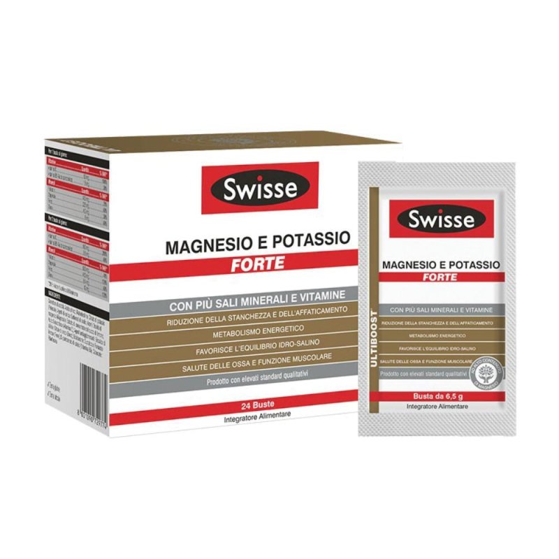 Swisse Magnesio Potassio Forte 24 Bustine Swisse Magnesio Potassio Forte 24 Bustine