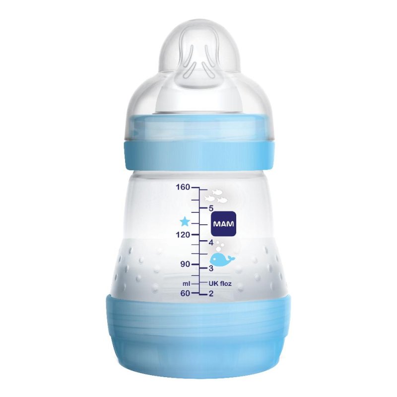 MAM Biberon Easy Start Anti Colic Capacit&agrave; 160 ml Deep Sea per Bimbo 1 Pezzo