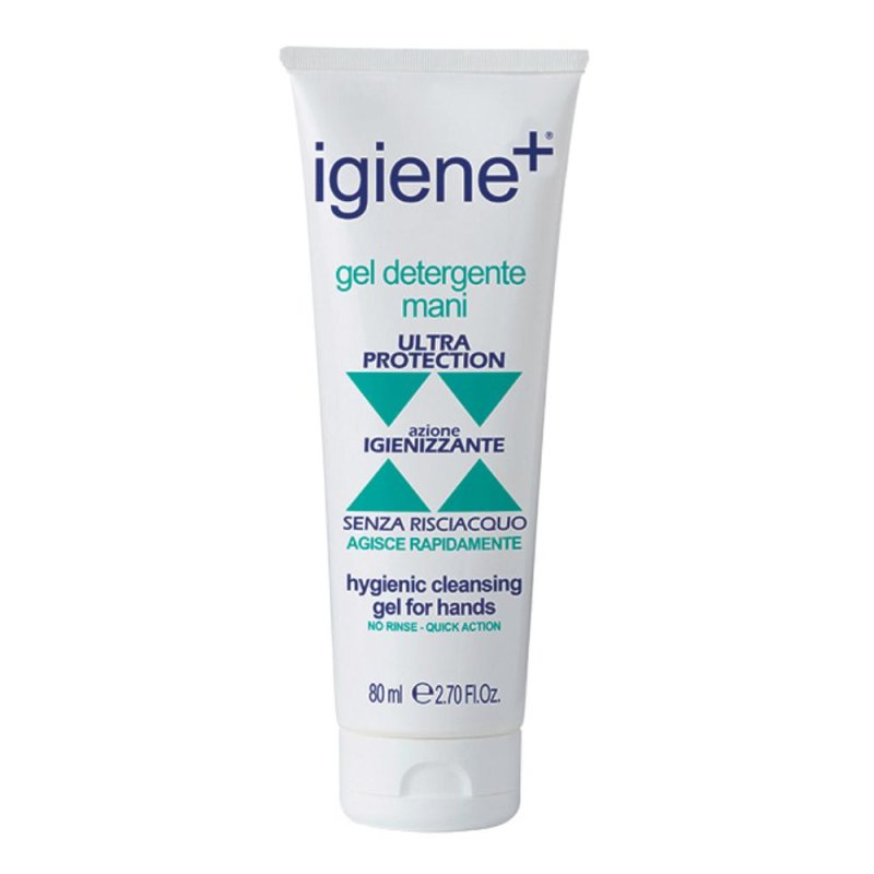 Igiene+ Gel Mani Detergente Antibatterico Senza Risciacquo 80 ml Igiene+ Gel Mani Detergente Antibatterico Senza Risciacquo 80 ml