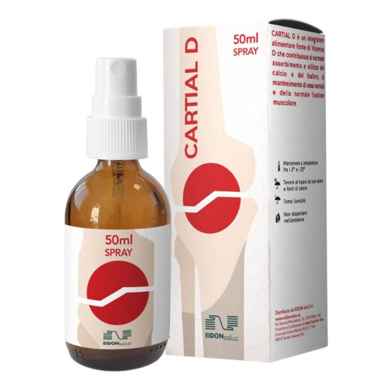 Cartial D Spray Vitamina D Integratore Orale per Ossa e Articolazioni 50 ml