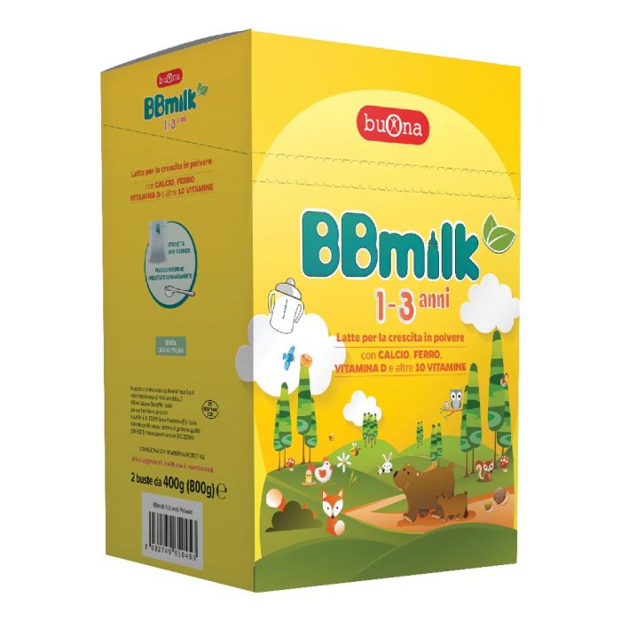 Buona BBmilk Latte Biologico in Polvere 1-3 anni, 2 buste da 400g Buona BBmilk Latte Biologico in Polvere 1-3 anni, 2 buste da 400g