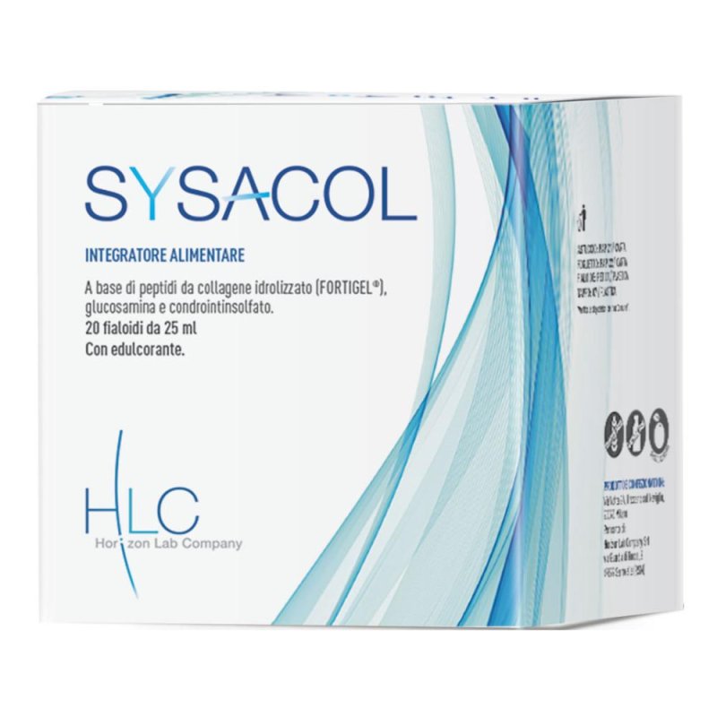 Sysacol 20 fiale da 25 ml integratore per articolazioni, cartilagini e pelle Sysacol 20 fiale da 25 ml integratore per articolazioni, cartilagini e pelle