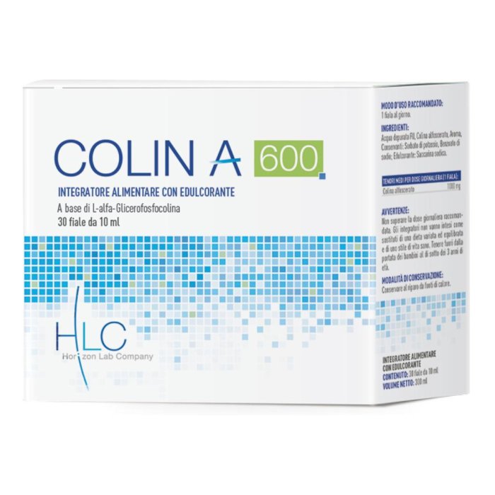 Colina A 600 integratore per memoria e funzioni cognitive 30 fiale da 10 ml Colina A 600 integratore per memoria e funzioni cognitive 30 fiale da 10 ml
