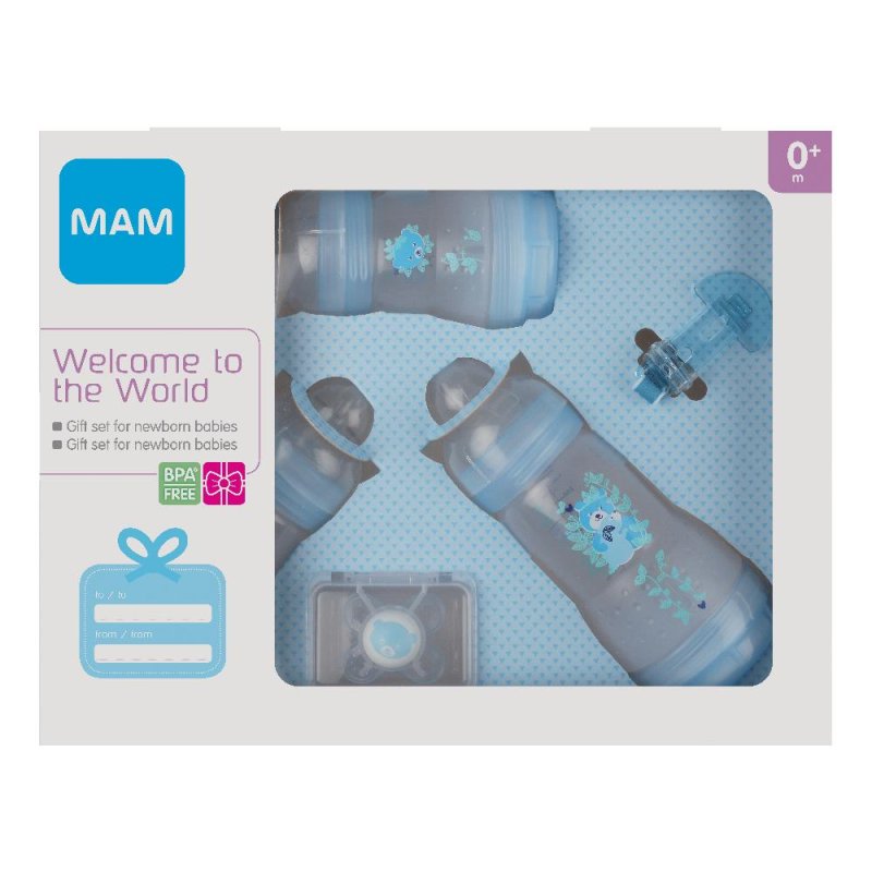 MAM Welcome to the World Set Neonato Maschio con Biberon e Succhietto – Idea Regalo Nascita MAM Welcome to the World Set Neonato Maschio con Biberon e Succhietto – Idea Regalo Nascita