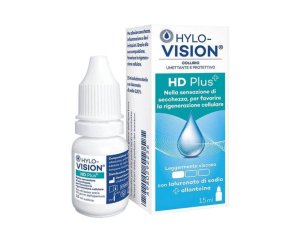 Hylovision HD Plus Collirio Lubrificante per Occhi Secchi e Irritati 15 ml con Acido Ialuronico