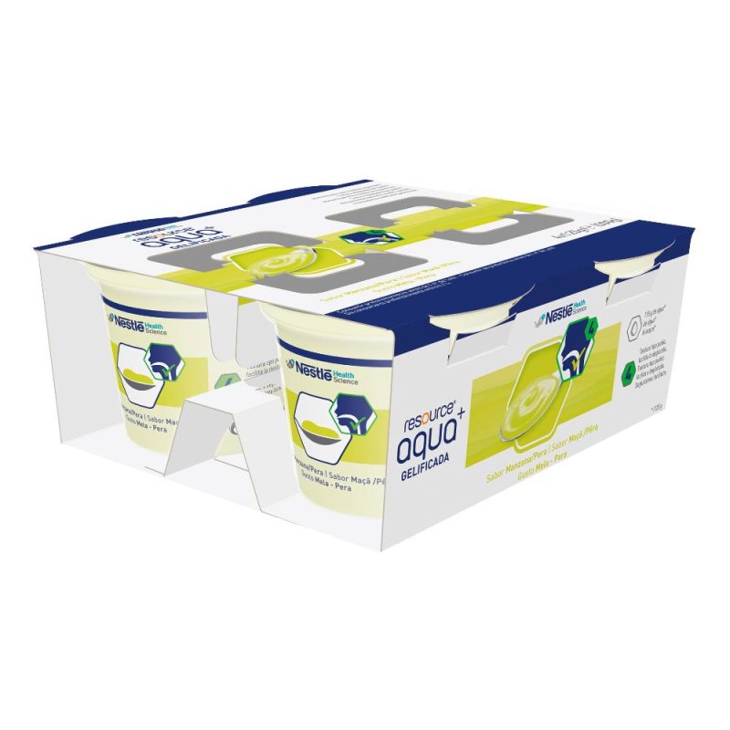 Nestle Resource - Aqua+ Gelificata Mela Pera 4 x 125g Nestle Resource - Aqua+ Gelificata Mela Pera 4 x 125g