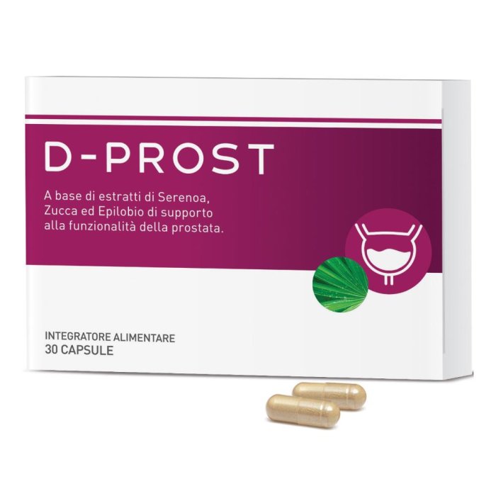 D-Prost Integratore Prostata Uomo 30 Capsule 500 Milligrammi Benessere Prostatico Time Formula D-Prost Integratore Prostata Uomo 30 Capsule 500 Milligrammi Benessere Prostatico Time Formula