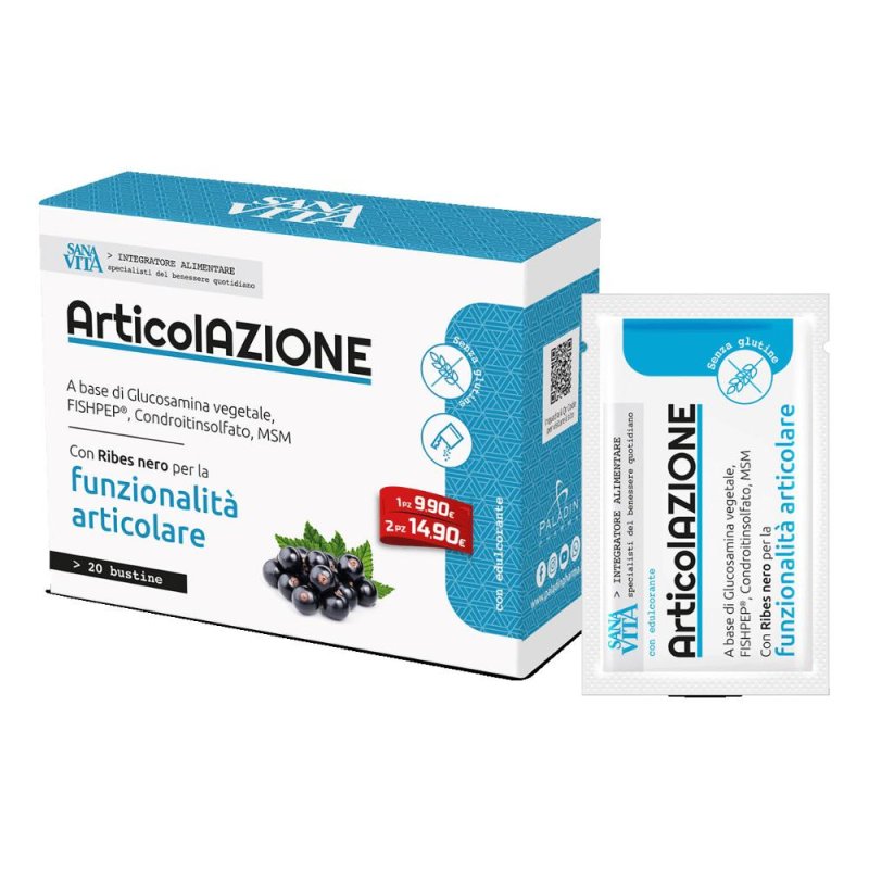 Paladin Pharma Sanavita - Articolazioni Integratore Funzione Articolare,20 Buste Paladin Pharma Sanavita - Articolazioni Integratore Funzione Articolare,20 Buste
