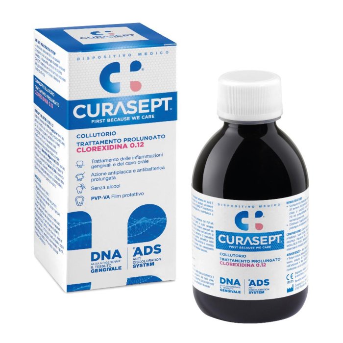 Curasept Collutorio 0,12 200 Ml Ads + Dna Curasept Collutorio 0,12 200 Ml Ads + Dna