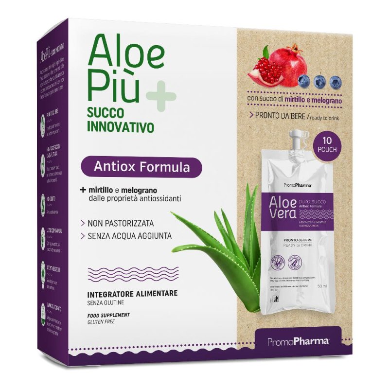 Aloe Più Antiox 10 stick - integratore a base di aloe e antiossidanti in stick pack Aloe Più Antiox 10 stick - integratore a base di aloe e antiossidanti in stick pack