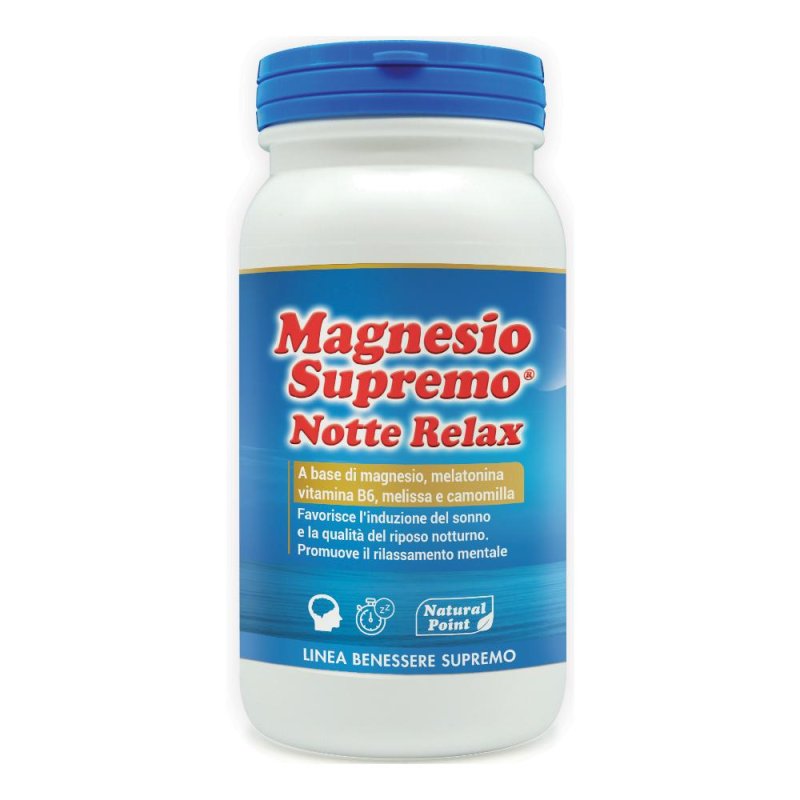 Magnesio Supremo Notte Relax integratore alimentare 150 grammi Magnesio Supremo Notte Relax integratore alimentare 150 grammi