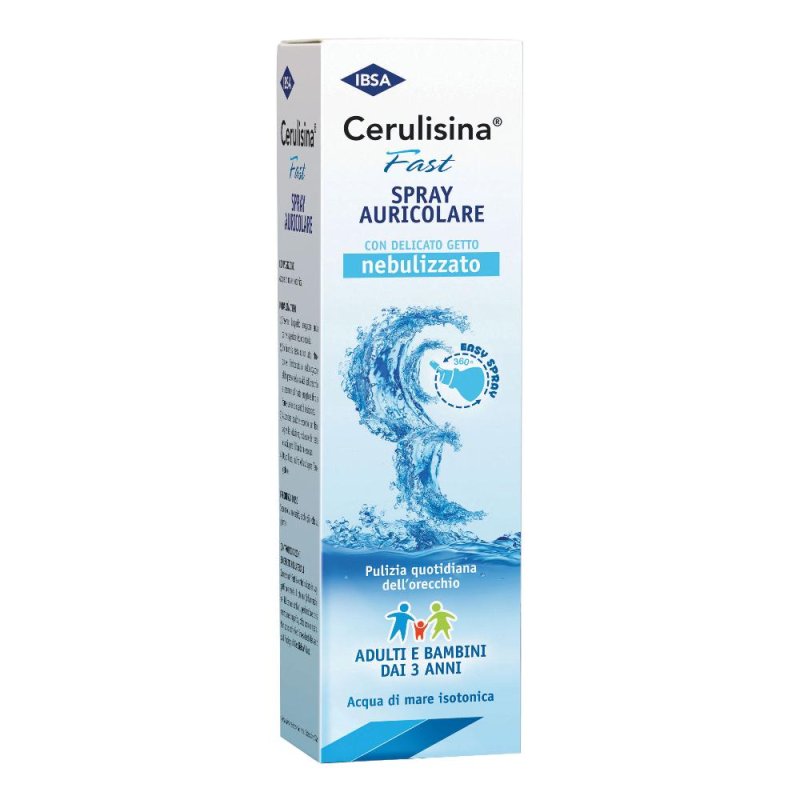 Cerulisina Fast Spray Auricolare Soluzione Isotonica per la Detersione dell'Orecchio 100 ml Cerulisina Fast Spray Auricolare Soluzione Isotonica per la Detersione dell'Orecchio 100 ml